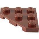 LEGO Reddish Brown Wedge Plate 3 x 3 Corner (2450)