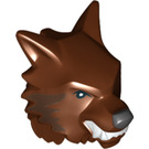 LEGO Roodachtig Bruin Werewolf Hoofd (10302 / 14028)