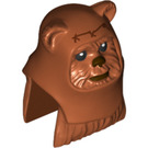 LEGO Reddish Brown Wicket Ewok Head (11987 / 86441)