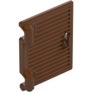 LEGO Červenohnědá Okno 1 x 2 x 3 Shutter s Hinges a rukojeť (60800 / 77092)