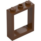 LEGO Rödaktig Brun Fönsterkarm 1 x 3 x 3 (51239)