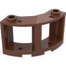 LEGO Reddish Brown Window Frame 3 x 3 Curved (73878)