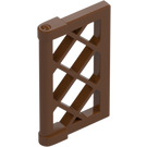 LEGO Reddish Brown Window Pane 1 x 2 x 3 Lattice (Reinforced) (60607)