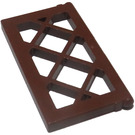 LEGO Reddish Brown Window Pane 1 x 2 x 3 Lattice (Unreinforced) (2529 / 60607)