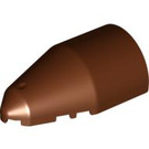 LEGO Reddish Brown Windscreen 4 x 7 x 2 Round Pointed (30384)