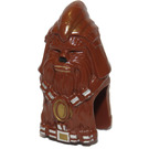 LEGO Roodachtig bruin Wookiee Hoofd met Warrior Kleding (52872)