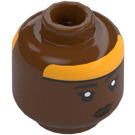 LEGO Reddish Brown Yesi Scala Minifigure Head (Recessed Solid Stud) (3274)