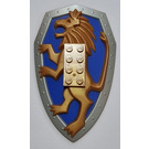 LEGO Reddish Gold Large Figure Shield with Standing Lion (53347)