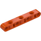 LEGO Reddish Orange Beam 7 with Side Holes (2391)