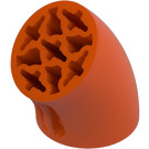 LEGO Reddish Orange Brick 3 x 3 Round Curved Tube with Holes (5057)