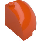 LEGO Reddish Orange Brick 3 x 3 x 2 Round Quarter (88293)