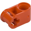 LEGO Reddish Orange Cross Block 90° 1 x 2 (Axle/Pin) (6536 / 40146)