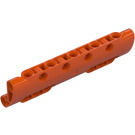 LEGO Rødlig orange buet Panel 11 x 3 med 10 Pin Huller (11954)