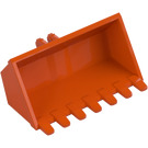 LEGO Reddish Orange Digger Bucket 3 x 6 with Hinge (Rise Inside) (50335)