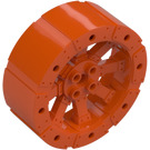 LEGO Rødlig orange Hard Plast Hjul Ø56 x 22 med Eger (55817 / 61745)