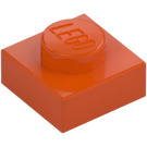 LEGO Reddish Orange Plate 1 x 1 (3024 / 30008)