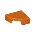 LEGO Reddish Orange Tile 1 x 1 Quarter Circle (25269 / 84411)
