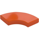 LEGO Reddish Orange Tile 2 x 2 Curved Corner (27925)