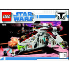 LEGO Republic Attack Gunship Set 7676 Instructions