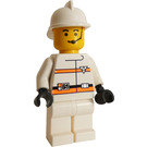 LEGO Res-Q Fireman with White Uniform and Helmet Minifigure