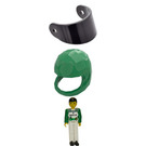 LEGO Rescue Biker with Green Helmet Technic Figure