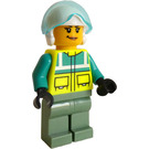 LEGO Rescue Helicopter Pilot with Eyelashes and Raised Eyebrow Minifigure