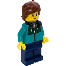 LEGO Resident with Black Headphones and Short Tousled Hair Minifigure