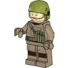 LEGO Resistance Trooper con Olive Verde Casco (Mujer) Minifigura