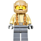 LEGO Resistance Trooper med Beige Jakke og Moustache Minifigur