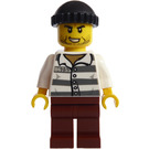 LEGO Robber med Svart Stickad Keps Minifigur