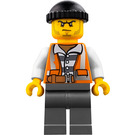LEGO Robber mit Orange Vest Minifigur