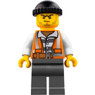 LEGO Robber avec Orange Gilet Minifigurine