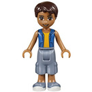 LEGO Robert met Sand Blauw Shorts en Hoodie minifiguur