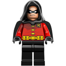 LEGO Robin s Černá Plášť a Kapuce Minifigurka