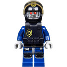 LEGO Robo SWAT med Svart Hjälm med Polis Bricka Sign Minifigur