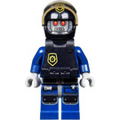 LEGO Robo SWAT mit Schwarz Helm mit Polizei Badge Sign Minifigur