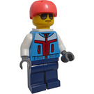 LEGO Felsen Climber - Dark Azure Jacket Minifigur