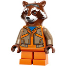 LEGO Rocket Raccoon with Reddish Brown Fur and Orange Suit Minifigure