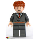 레고 Ron Weasley ~에 Dark Stone 회색 Gryffindor uniform 미니피규어