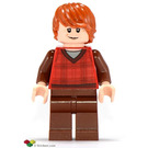 LEGO Ron Weasley с червен Tartan Джъмпър и Reddish кафяво Крака Минифигурка