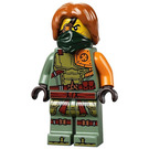 LEGO Ronin con Verde oscuro Cara Máscara Minifigura