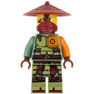 LEGO Ronin z Ciemno czerwony Twarz Maska I Kapelusz Minifigurka