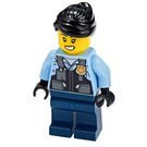 Lego Police Officer Minifigures Lot of 5 Medium Blue Uniform Accessories PM1 
