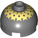 LEGO Round Brick 2 x 2 Dome Top (Undetermined Stud - To be deleted) with Yellow Buzz Droid (52446)