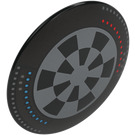 LEGO Round Shield with Curved Face with Dart Board 'Dejarik Hologame Board' (23957 / 75902)