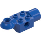 LEGO Royal Blue Brick 2 x 2 with Horizontal Rotation Joint and Socket (47452)