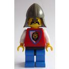 LEGO Royal Knights Soldier with Dark Gray Neck Protector Helmet Minifigure