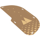 LEGO Sail 10 x 23 with Diamonds, Mountains and Triangles on Dark Tan (111581)