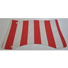 LEGO Sail 14 x 31 Bottom with Red Stripes