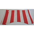 LEGO Sail 14 x 31 Bottom with Red Stripes (48145)